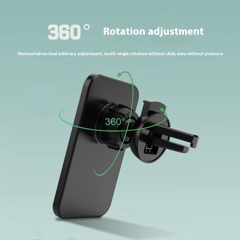 Élégance Auto — Support Magnétique & Chargeur Sans Fil